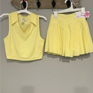 Yogalicious, size Small, Lemonade Yellow, Golf or Tennis outfit
